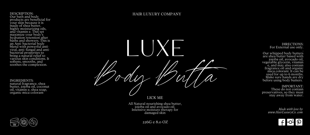 LUXE Body Butta - Hair Luxury Company
