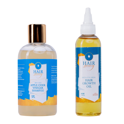 Anti- Itch Shampoo and Anti Itch Hair Growth Oil Wash Set - Hair Luxury Company
