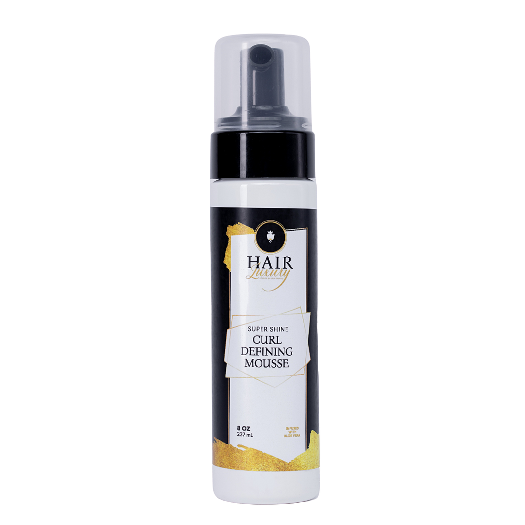 Super Shine Curl Mousse infused with Aloe Vera