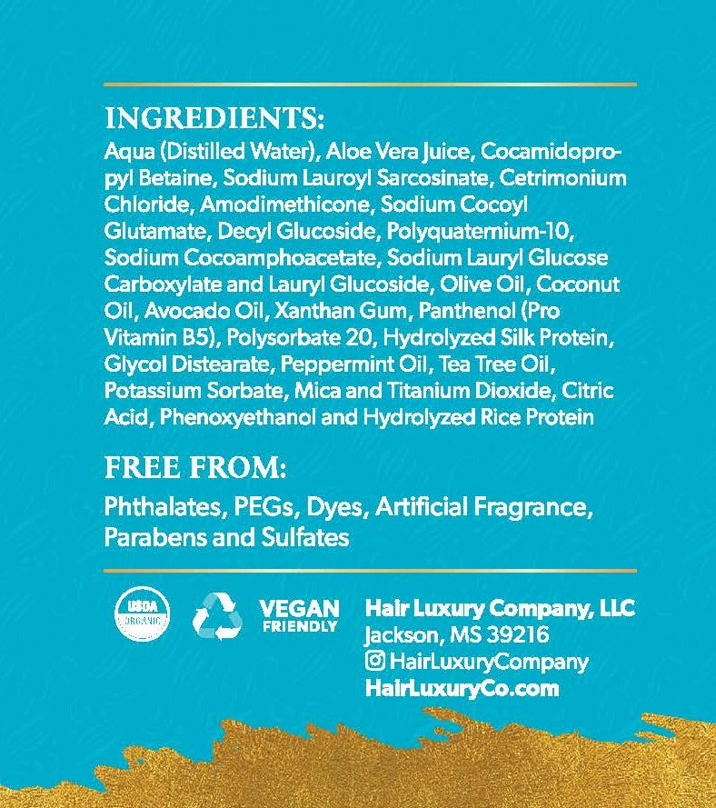 Intense Hydration Shampoo Infused with Hydrolyzed Rice Protein - Hair Luxury Company