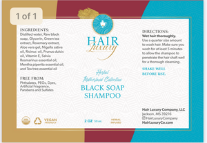 Black Soap Shampoo - Hair Luxury Company