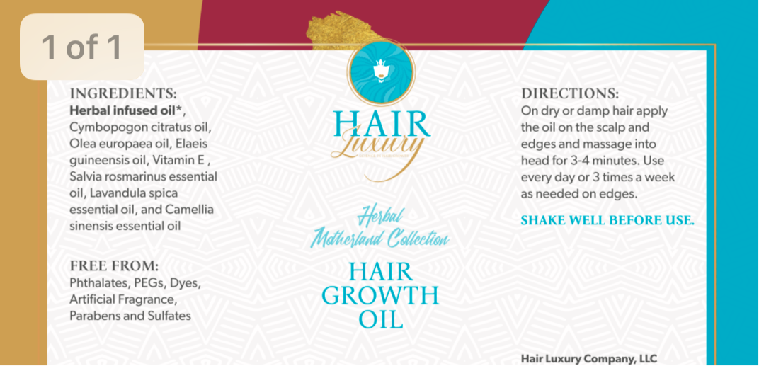 Herbal Hair Growth Oil - Hair Luxury Company